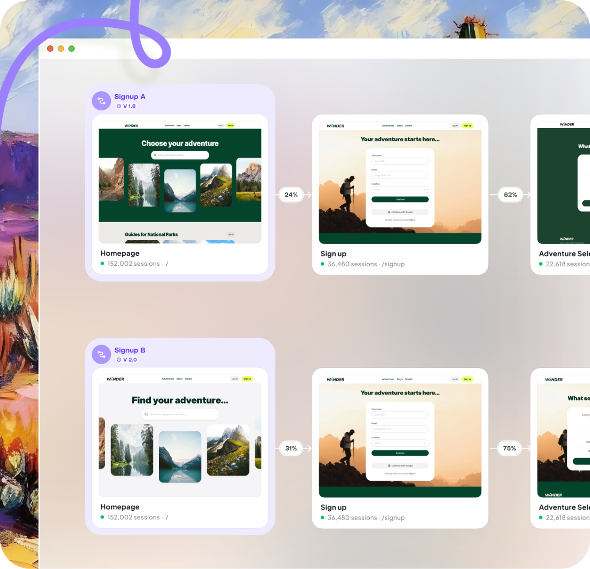 Every release
auto-captured

