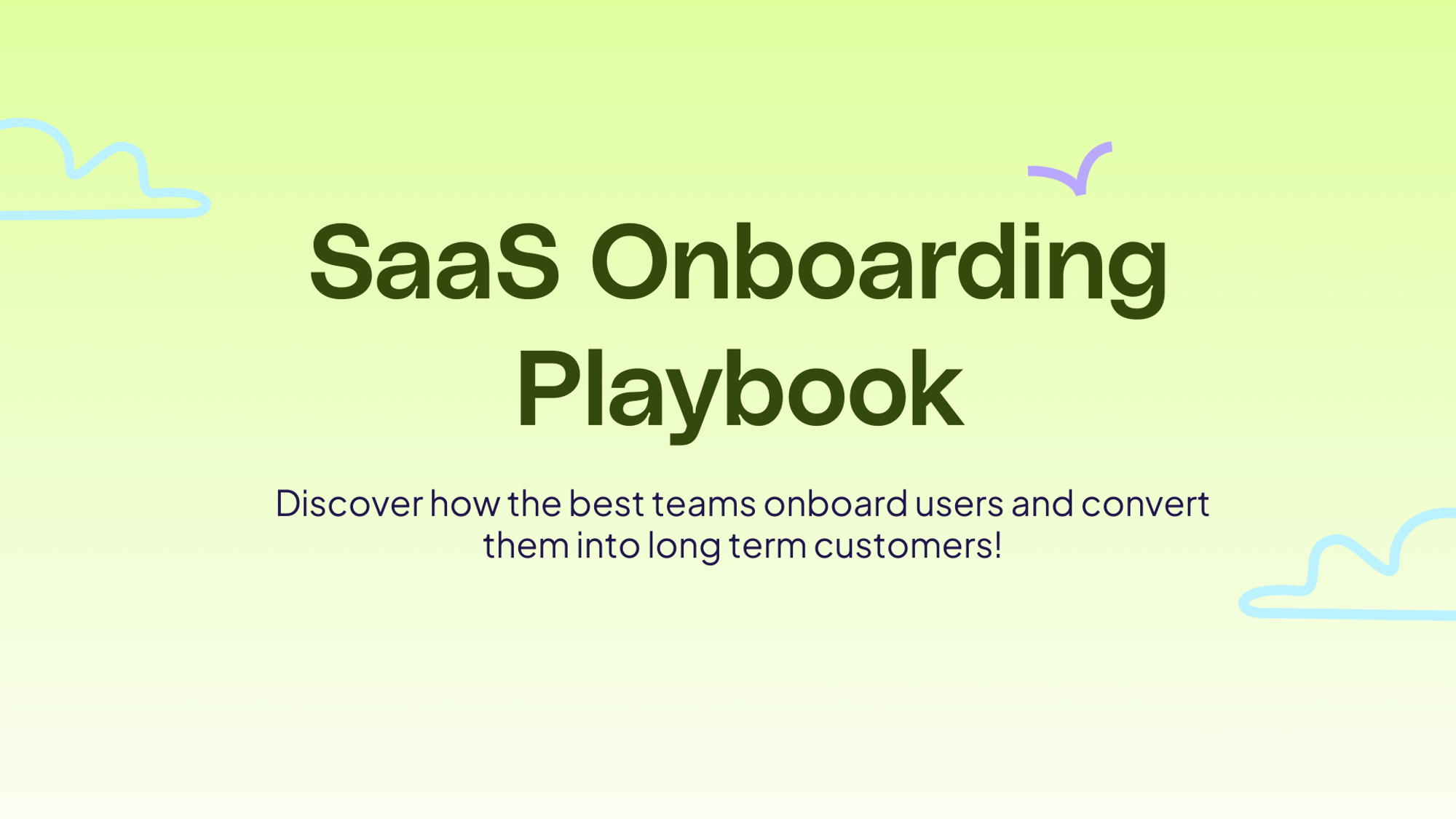 Saas Onboarding Playbook