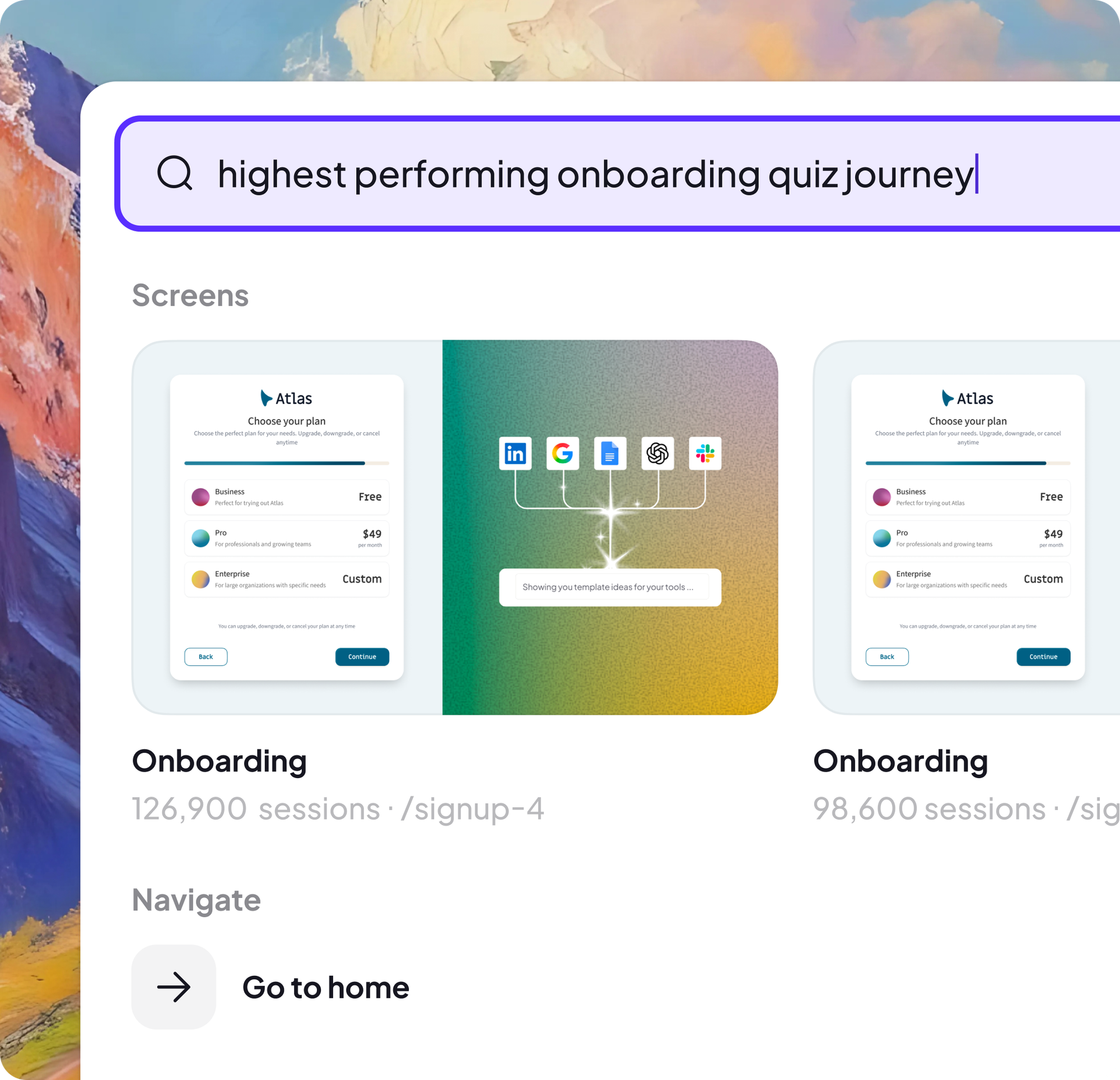 Ask Adora in natural language